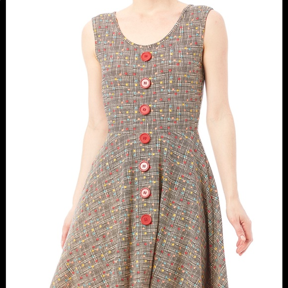 Modcloth Dresses & Skirts - Effie’s Heart Polka Dot Button Dress - Size Medium
